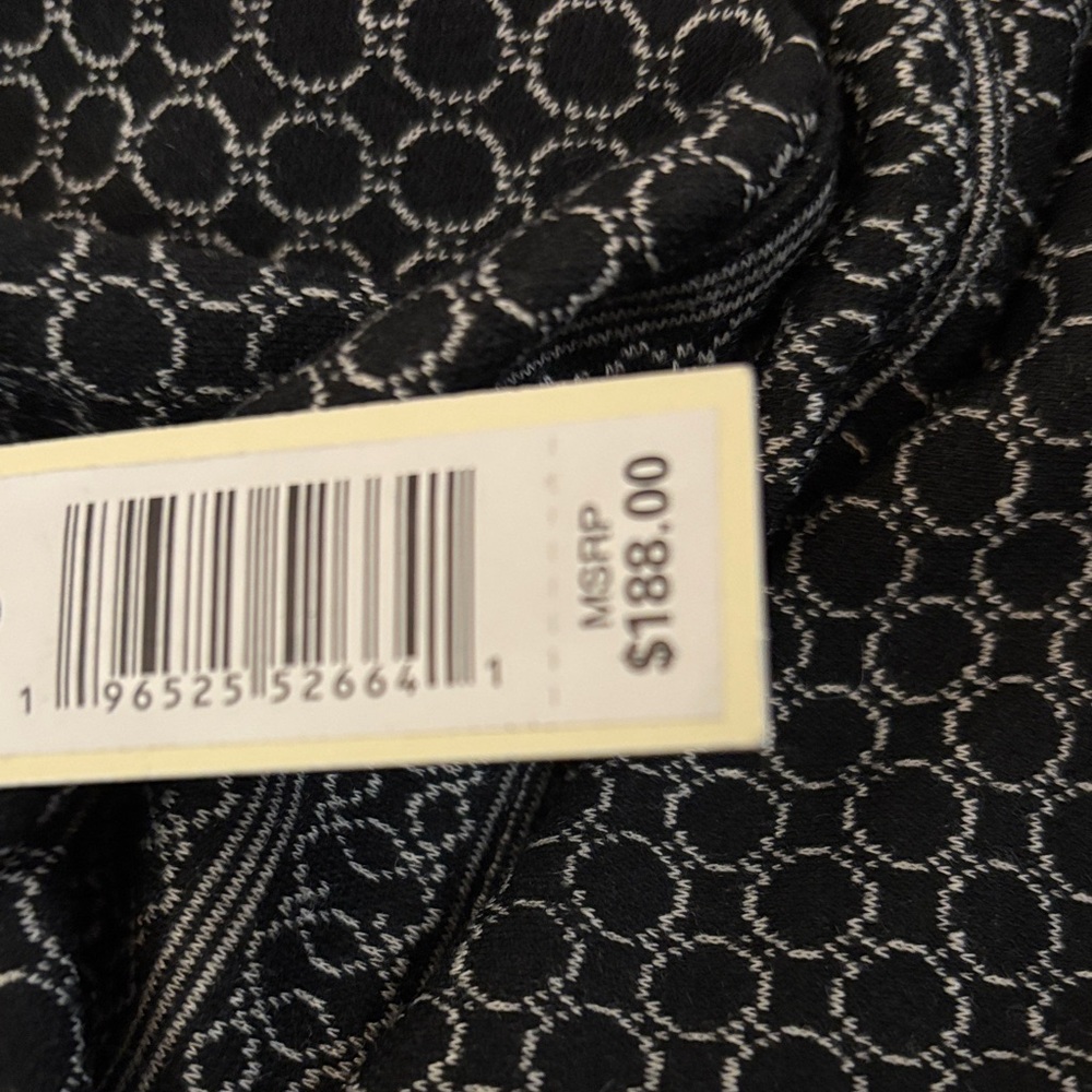 Max Studio Black Grid Pattern Long Sleeve Dress N… - image 6